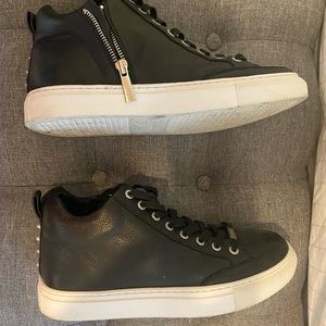 J Slides high top sneakers